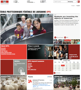 EPFL homepage